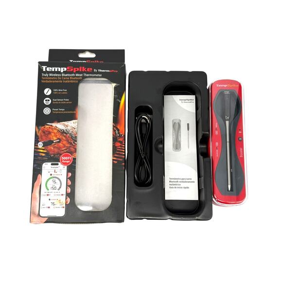 ThermoPro Tempspike Wireless Meat Thermometer Bluetooth 500' Range TP960W Tested - Picture 2 of 11